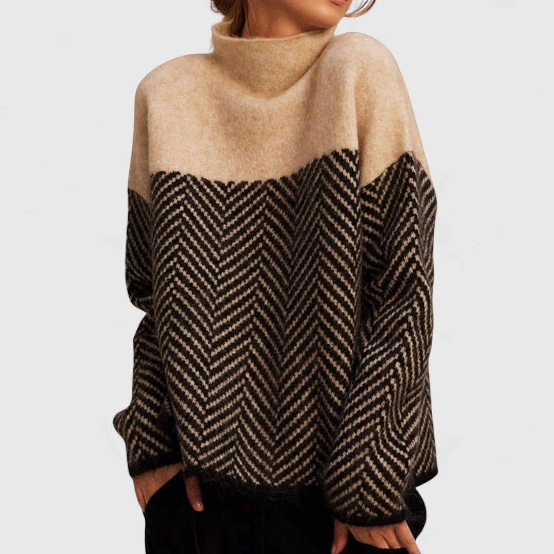 Anaís - Jersey de algodón de cuello alto